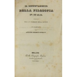 Il rinnovamento della filosofia in Italia Il rinnovamento della filosofia in Italia