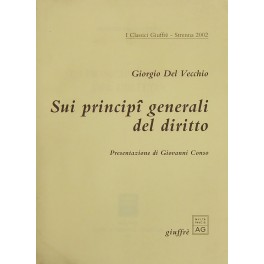 Sui principi generali del diritto