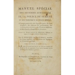 Manuel special des officiers auxiliaires de la police Manuel special des officiers auxiliaires de la police