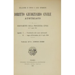 Diritto Giudiziario Civile Austriaco Diritto Giudiziario Civile Austriaco