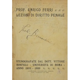 Lezioni di diritto penale. Lezioni di diritto penale.