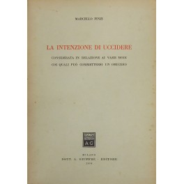 La intenzione di uccidere