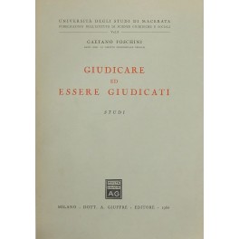 Giudicare ed essere giudicati. Studi