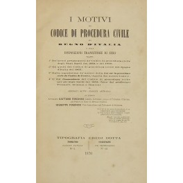 I motivi del Codice di procedura civile del Regno