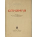 Scritti giuridici vari. Vol. I (unico pubblicato)