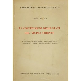 Le Costituzioni degli Stati del vicino oriente Le Costituzioni degli Stati del vicino oriente