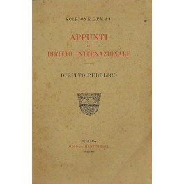 Appunti di diritto internazionale. Diritto pubblico