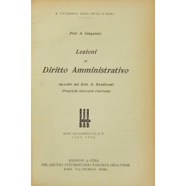 Lezioni di diritto amministrativo Lezioni di diritto amministrativo