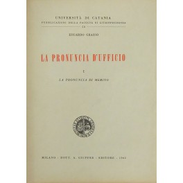 La pronuncia d'ufficio