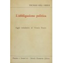 L'obbligazione politica. Saggio introduttivo di Vi