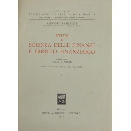 Studi di scienza delle finanze e diritto finanziario