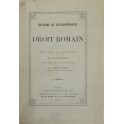 Histoire du developpement du droit romain. Oeuvre