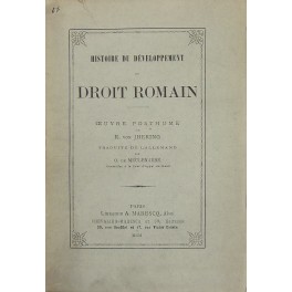 Histoire du developpement du droit romain