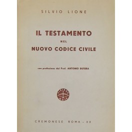 Il testamento nel nuovo codice civile