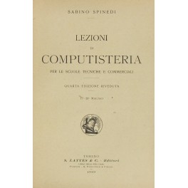 Lezioni di computisteria per le scuole tecniche e commerciali