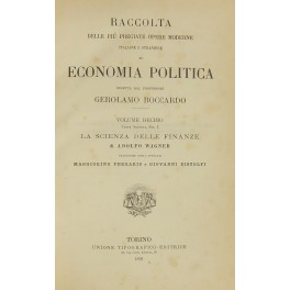 La scienza delle finanze. Traduzione degli avvocati Maggiorino Ferraris e Giovanni Bistolfi