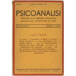 Psicoanalisi applicata alla medicina pedagogia sociologia letteratura ed arte. 