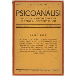 Psicoanalisi applicata alla medicina pedagogia sociologia letteratura ed arte. Psicoanalisi applicata alla medicina pedagogia sociologia letteratura ed arte.