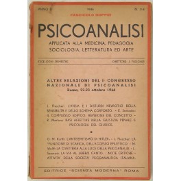 Psicoanalisi applicata alla medicina pedagogia sociologia letteratura ed arte. 