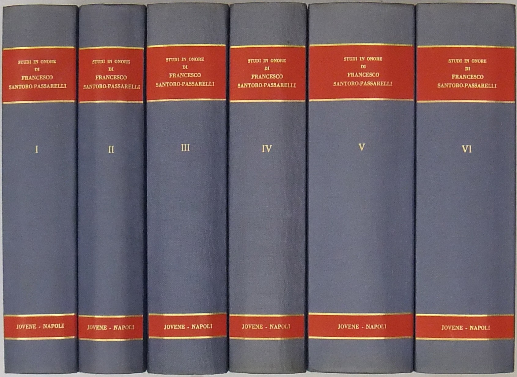 Studi in onore di Francesco Santoro Passarelli. Vol. I II III IV