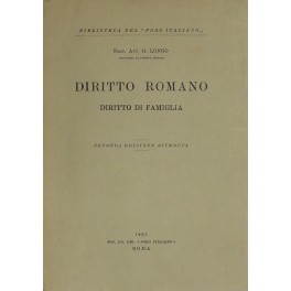 Diritto romano. Diritto di famiglia