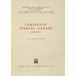 Carteggio Jhering-Gerber (1849-1872)