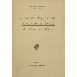 Le alienazioni delle parti di cosa immobile