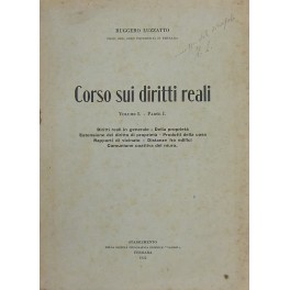 Corso sui diritti reali. 