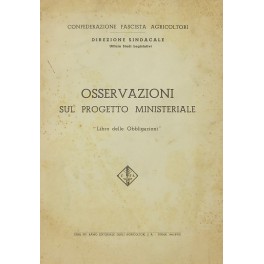 Osservazioni sul progetto ministeriale. Libro delle obbligazioni Osservazioni sul progetto ministeriale. Libro delle obbligazioni