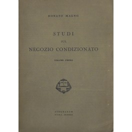 Studi sul negozio condizionato. Studi sul negozio condizionato.