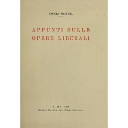 Appunti sulle opere liberali