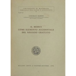 Il modus come elemento accidentale del negozio gratuito