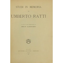 Studi in memoria di Umberto Ratti Studi in memoria di Umberto Ratti