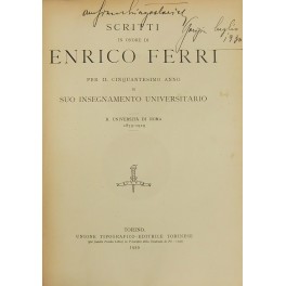 Scritti in onore di Enrico Ferri Scritti in onore di Enrico Ferri