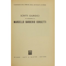 Scritti giuridici in memoria di Marcello Barberio Corsetti