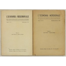 L'economia meridionale L'economia meridionale