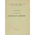 Studi in memoria di Rodolfo Benini