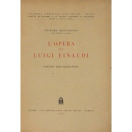 L'opera di Luigi Einaudi. Saggio bibliografico