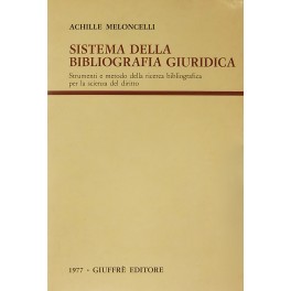 Sistema della bibliografia giuridica. 