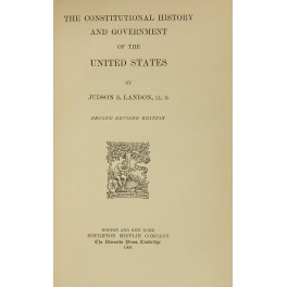 The constitutional history and government of the U