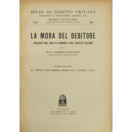 La mora del debitore La mora del debitore