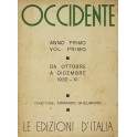 Occidente. Sintesi dell'attività letteraria nel mo