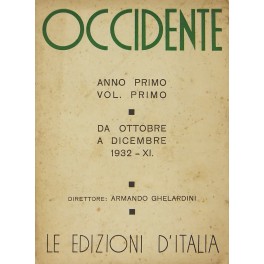 Occidente. Sintesi dell'attività letteraria nel mo