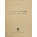 L'atto non negoziale nel diritto privato italiano