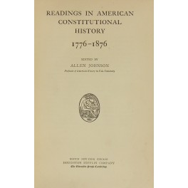 Reading in american costitutional history 1776-1876
