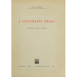 I contratti reali. Appunti delle lezioni