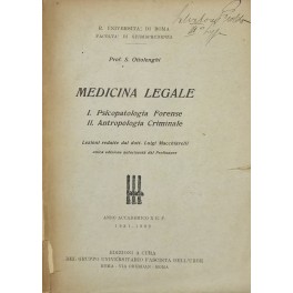 Medicina legale. 