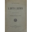 Il diritto e l'autorità. Contributo alla concezion