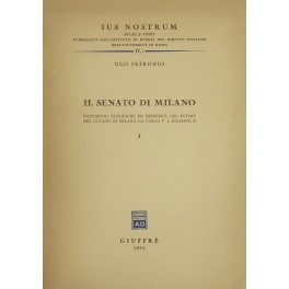 Il Senato di Milano. 