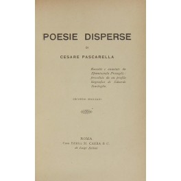 Poesie disperse.. Raccolte e annotate da Epaminond